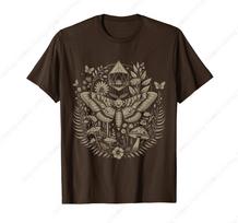 Therian Grunge Fairycore Aesthetic Luna Moth Cottagecore T-Shirt XS gray