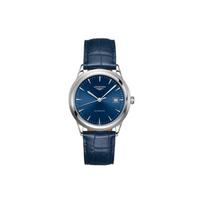 Longines Flagship Automatic Mechanical Movement 30M Water Resistant Watch 38.5Mm Blue Dial Stainless Steel Case Leather Strap L4.974.4.92.2 Blue Dial white