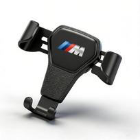 Gravity Car Mount GPS Mobile Phone Holder Vent Clip Installation For BMW M E46 E90 E60 F30 F10 E39 E36 F20 G30 G20 E87 /Sticker black