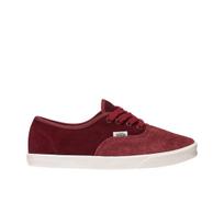 Vans Authentic Comfortable Thin Sole Durable Low Top Skate Shoes Women Sneakers Red VN000D04KG21 45 brown