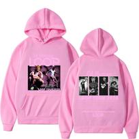 Singer Ed Sheeran Loop Tour  Printed Hoodie Men Women Hip-hop Sweatshirt Long-sleeved Casual Harajuku Pullover Streetwear M rožinė
