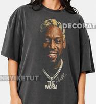 Dennis Rodman Shirt - Classic 90s Graphic Tee - Unisex - Vintage Bootleg - Gift - Retro RZ 130 gray
