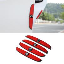 4 vnt. Guminės Anti-susidūrimo juostelės Automobilio durų galinio vaizdo veidrodėlio apsauginės lipdukai Mini Cooper JCW Works F54 F55 F56 F57 F60 R50