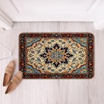 Vintažinis Rytietiškas Vonios Kilimėlis Neslystantis Art Deco Vonios Kilimėlis Boho Tradicinis Pūkuotas Dušo Kilimas Retro Grindų Kilimėlis Namų Dekoras 40x60cm16x24in gray
