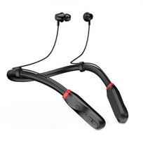 Xiaomi kaklo juostos Bluetooth 5.1 ausinės I35, su įmontuotu mikrofonu, atsparios vandeniui ir prakaitui. juoda