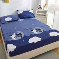 100 % vandeniui atspari medvilninė paklodė su elastinėmis juostomis, neslystančios reguliuojamos čiužinio užvalkalai. (Np Pagalvės užvalkalas) 90x200cm Only Sheet