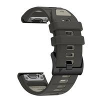 26mm 22mm Quick Fit Strap for Garmin Fenix 9 9pro 8 7X 7 Pro 6X 6 5X 5Plus Silicone Bracelet Correa FOR Fenix 9 Bands 47mm 51mm 26MM gray