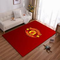 Manchester United Team Logo Red Rug Design Non-slip rug suitable for living room and bedroom sofas. 40x60cm( 15x23in )