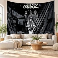 Gorillaz Wall Tapestry Home Decor Hanging Cloth Art Background Tapestry for Bedroom 100cmx150cm