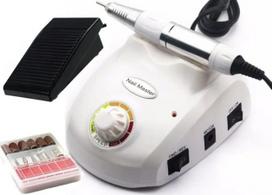 eVanda Nail Drill EV208 DM208 65 W nagų frezavimo mašinėlė manikiūrui ir pedikiūrui su frezų rinkiniu