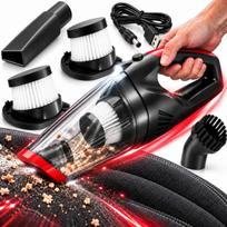 Cikloninis automobilinis dulkių siurblys „Technoid“, 16 000 Pa, 400 W, be maišelio, 2 HEPA filtrai
