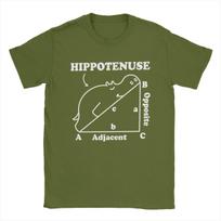 Novelty Hippotenuse Hypotenuse Math Pun T-Shirt for Men Pure Cotton T Shirt Short Sleeve Tee Shirt Gift Idea Clothing XXXXXL