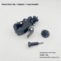 1 Set Bicycle Motorcycle Handlebar Mount Bracket For   Insta360 Sjcam Holder Action Camera For 12 11 10 9 8 7 6 5 gray