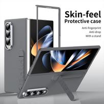 Case for Samsung Galaxy Galaxy Z Fold 7 6 5 4 3 with Invisible Kickstand Cover Phone Bumpers Samsung Z Fold4 (No Glass) tamsiai pilka spalva