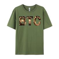 Bitcoin Btc Crypto Tshirt Camisa Tees New Cotton Europe Size Tshirts Mens T Shirt Casual Tshirts Wholesale 4XL gray