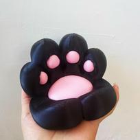 Cute Cat Paw Phone Holder: 3D Printed, Shockproof, Anti-shake, Multifunctional Stand for Easy Drama Watching. black