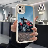 Massey Ferguson Phone Case For IPhone Air 17 Pro Max 16 E 15 14 Pro Max 13 12 11 Mini Plus Soft Silicone White Cover iPhone 15 Plus gray