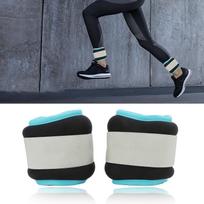 1Pair 0.5kg Ankle Weights Size Adjustment Comfortable Soft Weight Bearing Ankle Sandbag for Fitness Running Walking gray