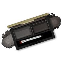FASHION COLOUR Dual Eyebrow Powder Kit | Powder With Brush | Long-Lasting | Natual Looking Brows | Rich Color Payoff | Shaped & Defined Brows | Avai black