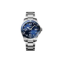Longines Concas Nardymo serijos Automatinis mechaninis judėjimas Datos rodymas Laikrodis 39 mm Mėlynas ciferblatas Keraminis plieninis korpusas Vyriški laikrodžiai L3.780.4.96.6 Blue Dial gray