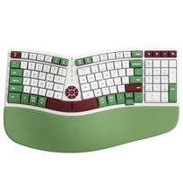 B.O.W Ergonomic Wireless Charging Keyboard with Wrist Rest Soft Palm Support Silent Desktop Laptop Office Gaming Keyboard žalia