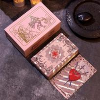Witte Classic Gold Foil Tarot Cards - Waterproof PVC Tarot Deck with Color Printed Designs and Tablecloth Gift Box Set gray