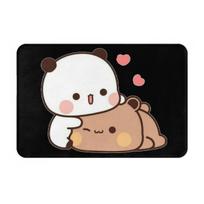 Bear And Panda Bubu Dudu Balloon Anti-slip Doormat Floor Mat Washable Carpet Rug for Kitchen Entrance Home Bedroom Footpad Mats 60x40 cm