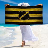 NAC Breda Print Beach Towel, Large Soft Quick Dry Towel for Beach Camping Swimming 70cmx140cm(27x55inch) yellow