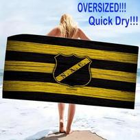 NAC Breda Print Beach Towel, Large Soft Quick Dry Towel for Beach Camping Swimming 80cmx160cm(31x63inch)