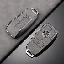 Madingas TPU automobilio išmaniojo pultelio dėklas dangtelis apvalkalas Mercedes Benz A C E S G klasės GLC CLE CLA W177 W205 W213 W222 X167 AMG WE8 gray
