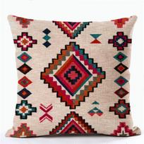Etninės bohemiškos pagalvės užvalkalas miegamojo sofos automobilio pagalvių užvalkalai pagalvės juosmens pagalvės sofos pagalvės užvalkalai 45x45cm Pillowcase red