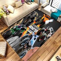Custom personalization Monster Jam Area Rug - Perfect For Kitchen, Bathroom,Laundry Room Decor Large Size Available,Gift All Seasons 40cmx60cm gray