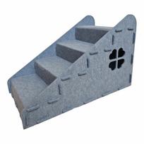 Durable Cat Steps Non-Slip Cat Climbing Ladder Pet Furniture Pet Ramp  Indoor pilka