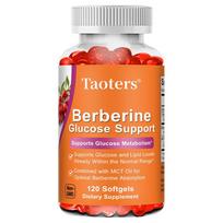 Taoters Berberine HCl Supplements 400mg with MCT Oil 700mg and Capric Acid C10, 120 Softgels 120 Capsules