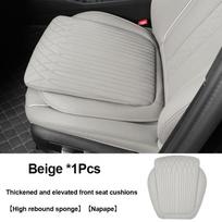 For Tesla Car Cushion Nappa Leather Breathable Non-slip Car Seat High Rebound Pad Seat Cushion Four Seasons Universal Auto Seat gray