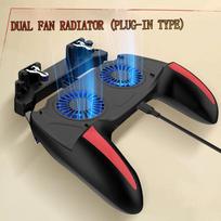 H10 Gaming Handheld Grip Game Controller Joystick Gamepad For Pubg Trigger Cooling Fan Cooler Phone 5000mAh battery/USB powered Fan H10 gray