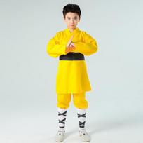 Children's Shaolin Wushu Uniform: Kung Fu Practice Outfit for Boys and Girls 120 cm geltona