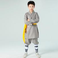 Children's Shaolin Wushu Uniform: Kung Fu Practice Outfit for Boys and Girls 170 cm pilka