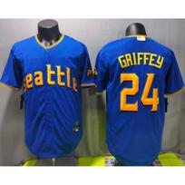 Seattle Mariners 24 Ken Griffey Jr. Embroidered Baseball Jersey Premium Quality Royal Blue Mariners 24 Royal Blue XXXL blue