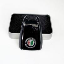 Automobilio rakto keičiamas korpusas Spalvingas Madingas Stilingas Stilius Alfa Romeo Giulia ir Stelvio Raktų galinė dangtelio pakeitimas juoda