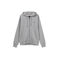 Jordan Solid Print Zip Hoodie With Fleece Lining Men Tops Gray DQ7351-091 XL gray