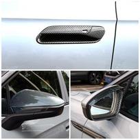 Skirta Volkswagen VW ID.4 ID4 ID.6 ID6 2022 2023 automobilio išorės dalis, anglies pluoštas, durelių rankenos veidrodžio lipdukas anti Style A LHD gray
