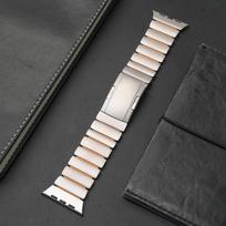 Titanium Silicone Band for Apple Watch Ultra 3 2 49mm Series 11 10 46mm Luxury Bracelet for iwatch 9 8 7 6 5 SE 45mm 44mm Strap For Ultra 3 2 1 49mm&180mm gray