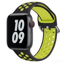 Sportinis silikoninis dirželis Apple Watch 11 10 46mm 42mm 9 8 7 45mm 41mm Apyrankė iWatch Ultra 3 2 49mm 6 5 4 SE 44mm 40mm Dirželis S11-10 46-44 45 49mm yellow