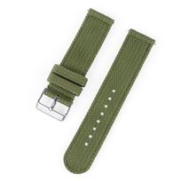 Quick Release Nylon Canvas Watch Strap for Huawei Watch 2 Pro - Available in 18/20/22/24mm Sizes 20mm žalia