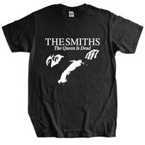 Men Cotton T Shirt Tops The Smiths  The Queen Is Dead  - T-Shirt, 1980's Indie, Morrissey Bigger Size Homme Black T-shirt 62462 5XL įvairiaspalvis