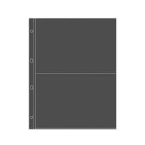 20PCS Plastic Clear Binder Sleeves Pocket Sheet Protectors For Storing Photos And Photocards Album Refill Page gray