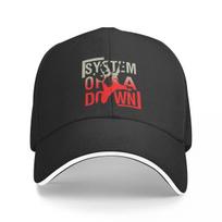 New Toxic Band System Of A Down Baseball Cap Retro Sandwich Hats Unisex Style Polyester Sun  Outdoor One Size black