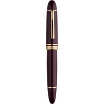 Luxury MAJOHN P140 BOCK NO.8 F/M Nib Acrylic Piston Transparent Fountain Pen Ebonite Feed Large Capacity Ink Writing Luxury Pen (as the picture,NO.8 EF(0.4mm))