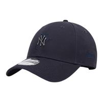 New Era Metal logo cotton baseball cap men's navy blue 12871786